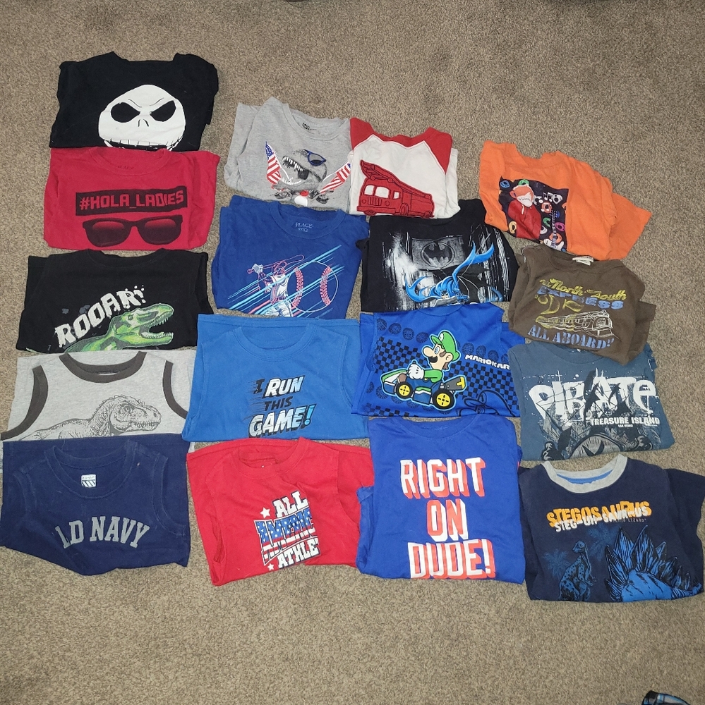 Lot of Boys Shirts Bundle Size 5, 5/6